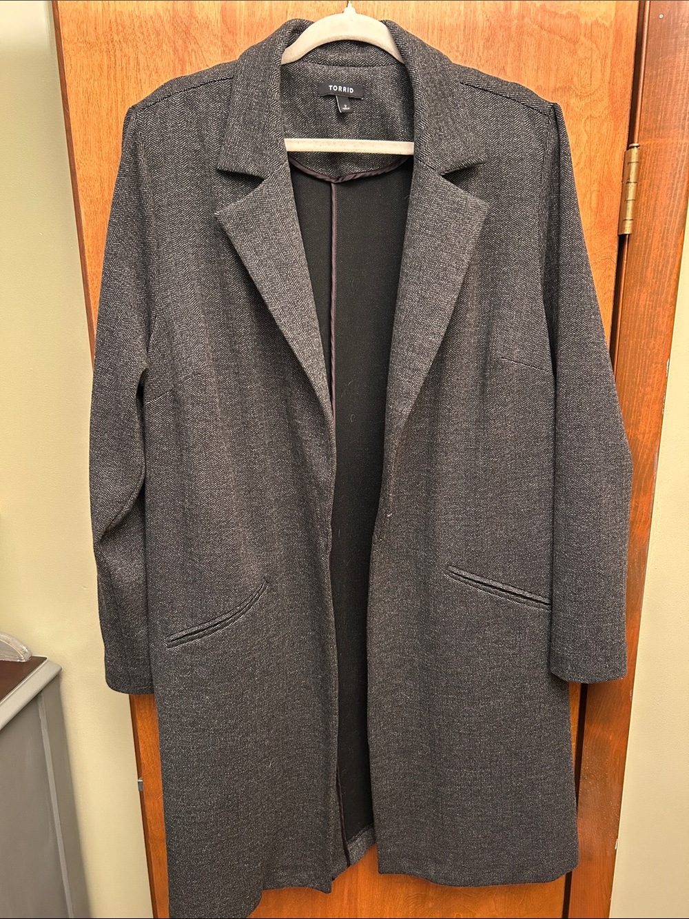 torrid Charcoal Gray Trench Coat